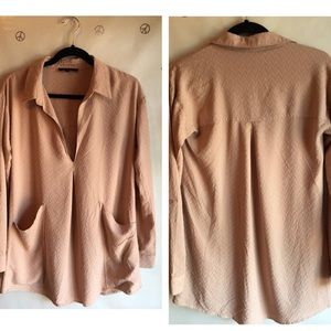 Olivaceous Blush Pocket Dress